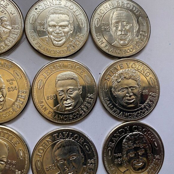 San Francisco 49ers then and now 1994-95 collectable coins 12 of 20 Lot #8 - Picture 4 of 12